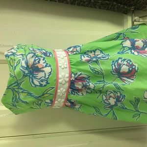 Lilly Pulitzer Green Floral Dress